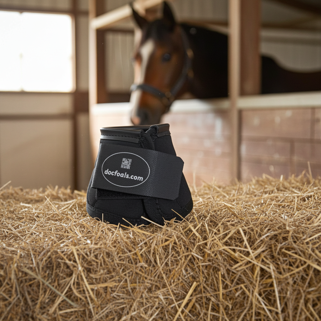 Doc Foal's Magnetic Bell Boots for Horses - Post-Workout Recovery & Hoof Health Support