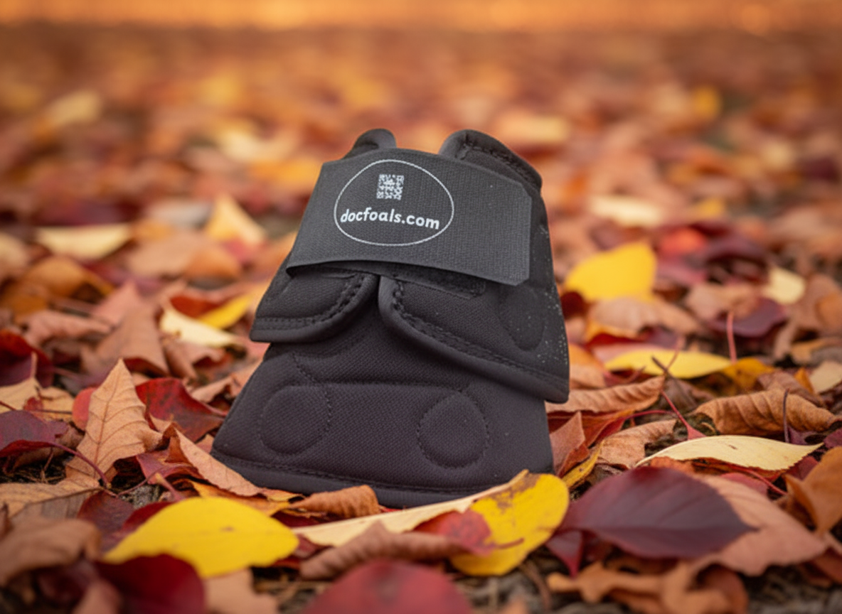 Magnetic bell boots for horses