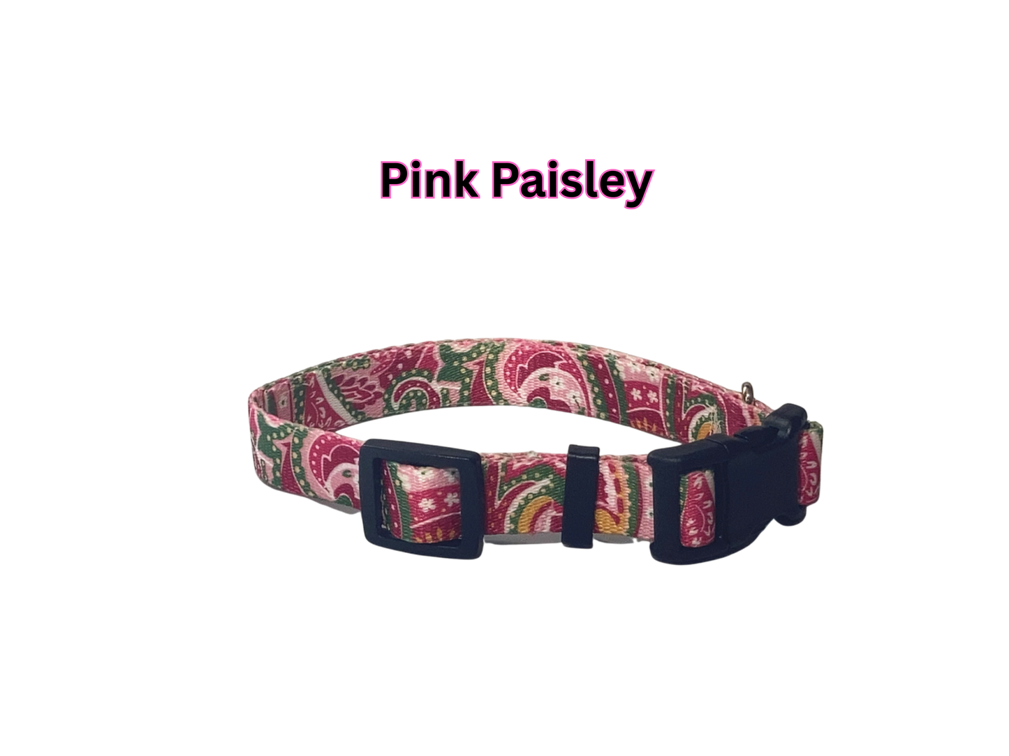 Maxx2 Magnetic Dog Collar for Arthritis and improved pet wellness in the Pink Paisley pattern.
